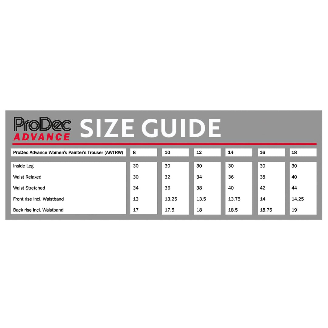 ProDec Advance Women's Painter's Trousers Weiss 14, Weiss 14