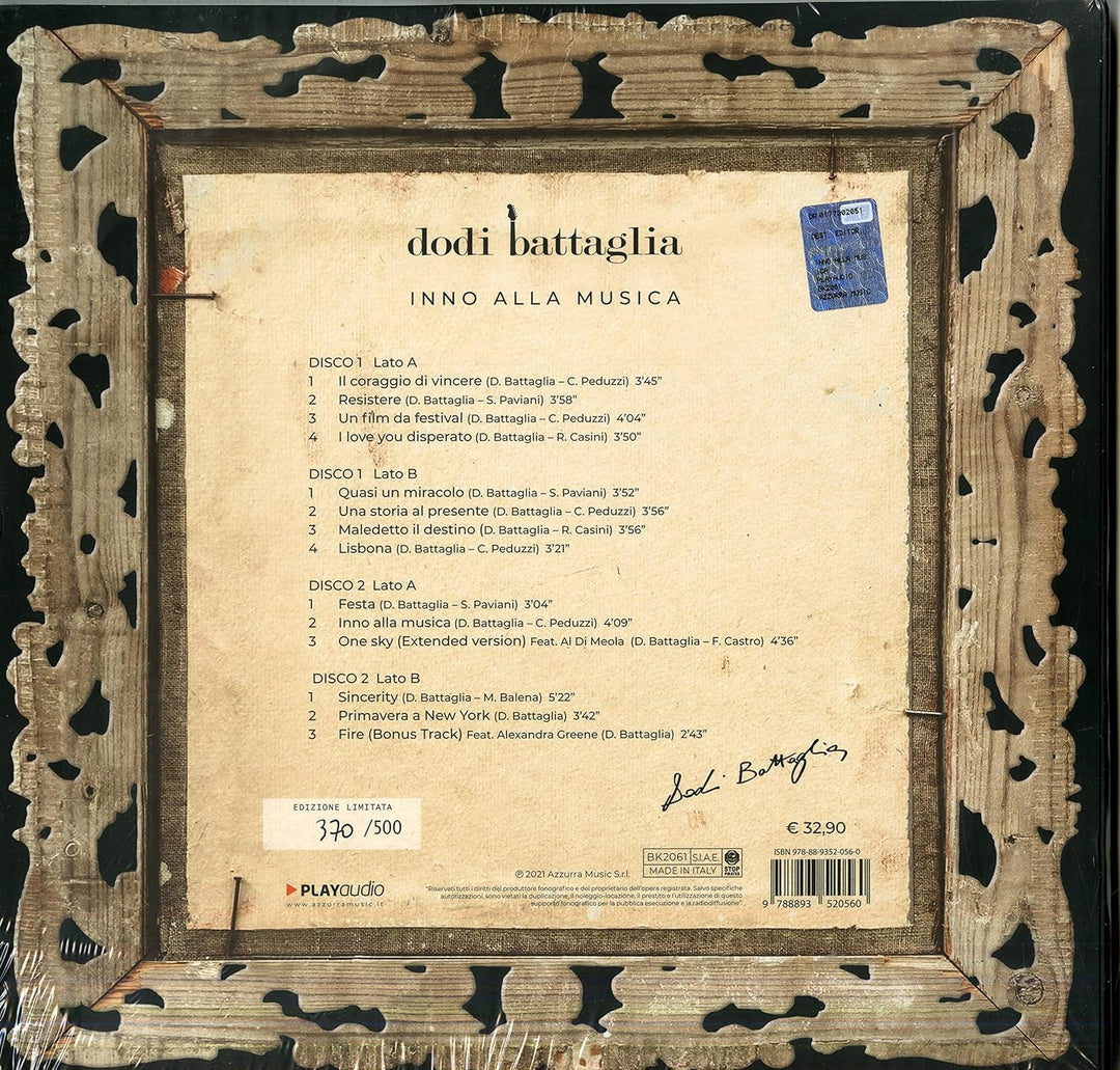 Inno Alla Musica With Book], Vinyl