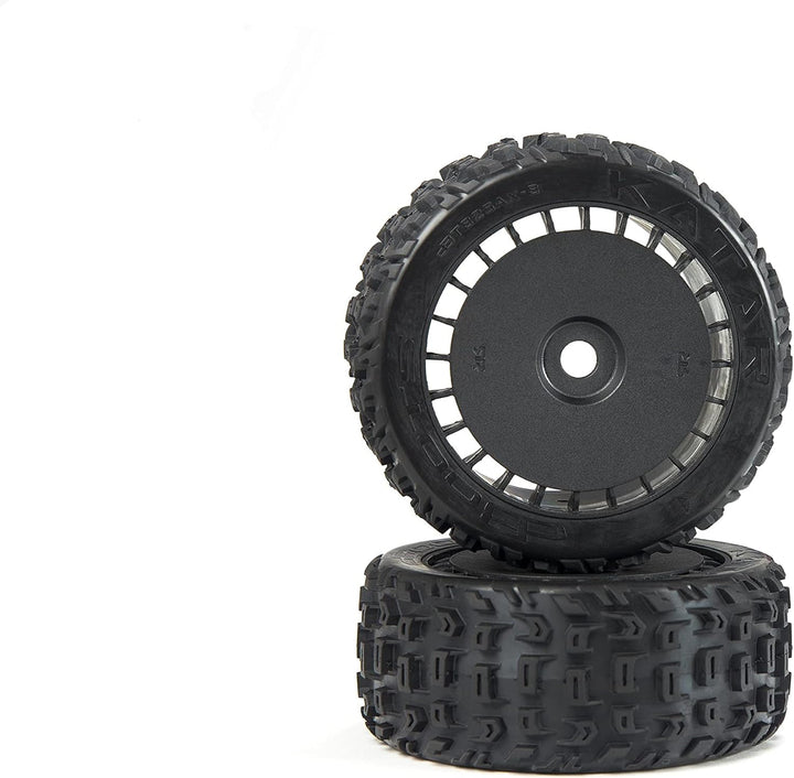 ARRMA ARA550097 dBoots Katar T Belted 6S Tire Set Glued (Blk) (2), Multi