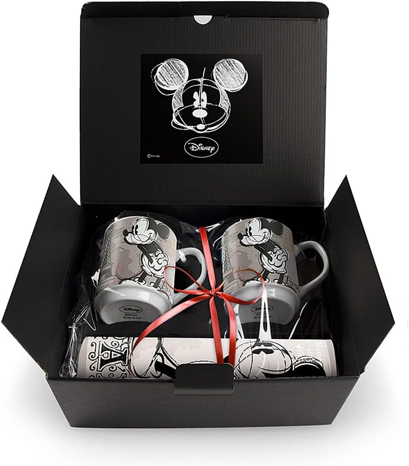 Egan Set 2 Mug Stapelbar Paris Disney mit Tischset, mehrfarbig, WMSET/31