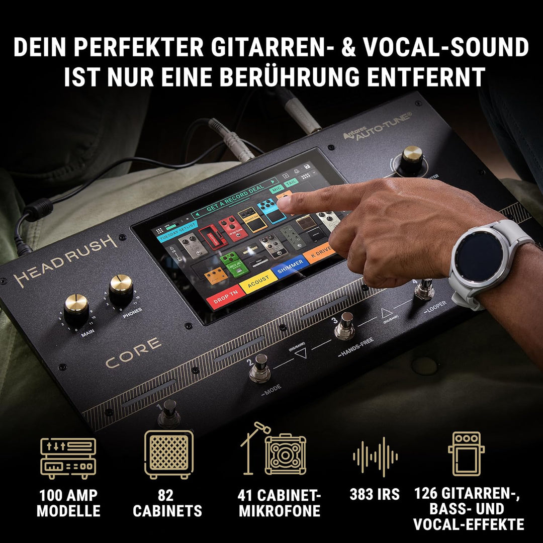 HeadRush Core - Gitarre und Vocal Multi Core Effekt Amp Modelling Prozessor mit Cloning, Looper, Ant