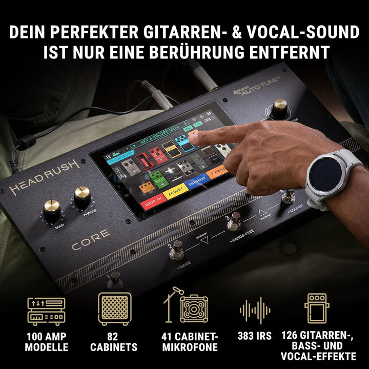 HeadRush Core - Gitarre und Vocal Multi Core Effekt Amp Modelling Prozessor mit Cloning, Looper, Ant