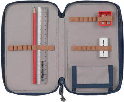 LÄSSIG Federmäppchen befüllt 20-teilig School Triple Pencil Case Unique