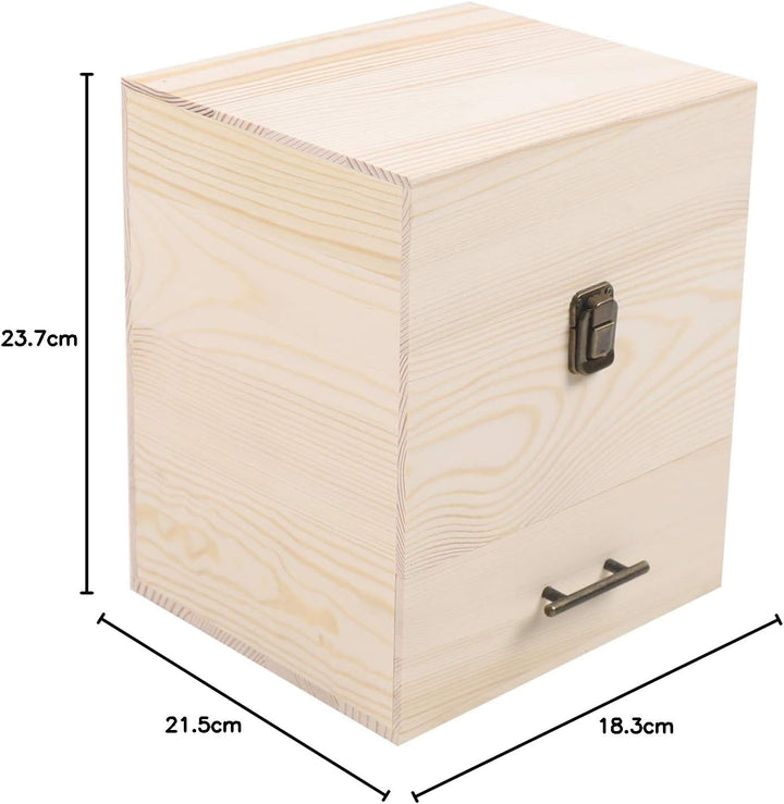 3 Etage Holz Ätherische Öle Aufbewahrung, Koffer für Ätherische Öle, 59 Löcher Aufbewahrungsboxen, f