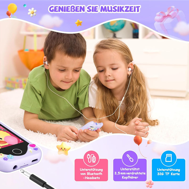 Kinder Handy Smartphone Mädchen Geschenke - Weihnachten Geburtstag Geschenke ab 3 4 5 6 Jahre Mädche