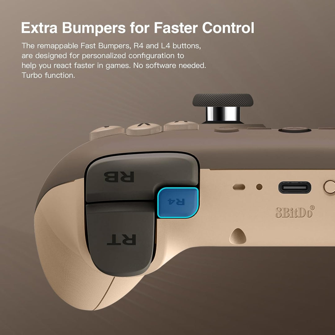 8bitdo Ultimate 2C Wireless Controller für Windows-PC und Android, mit 1000 Hz Abfragerate, Hall-Eff