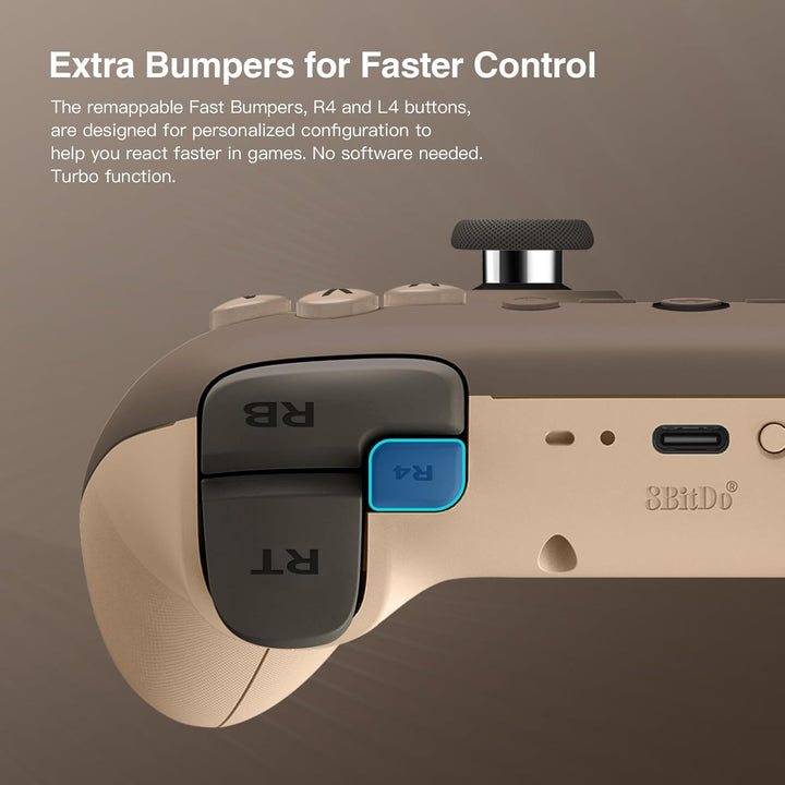 8bitdo Ultimate 2C Wireless Controller für Windows-PC und Android, mit 1000 Hz Abfragerate, Hall-Eff