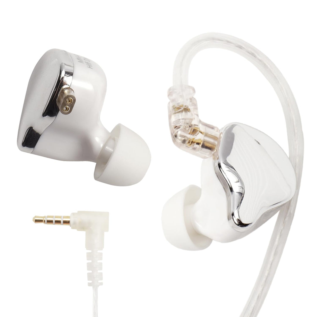 IEM Kopfhörer mit Kabel und Mikrofon, 3.5mm in Ear Wired Earphones | Dual Magnet, hi-res, hifi, abne