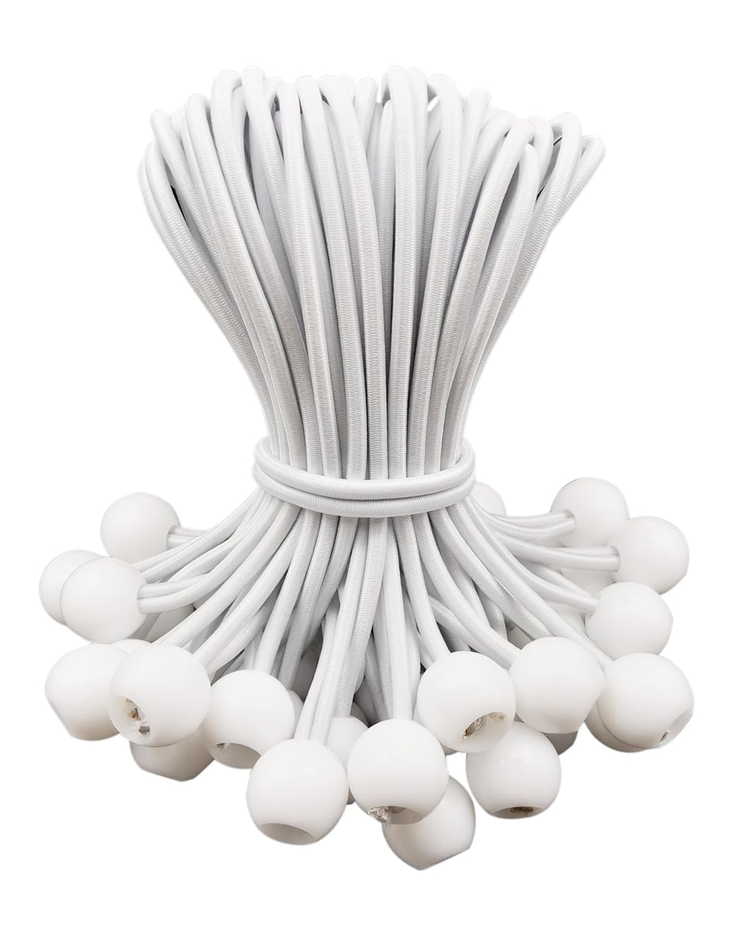 Spanngummis mit Kugel 15cm - 50 Stück Planenspanner mit Kugel, Spanngummi Kurz, Zelt Gummispanner mi