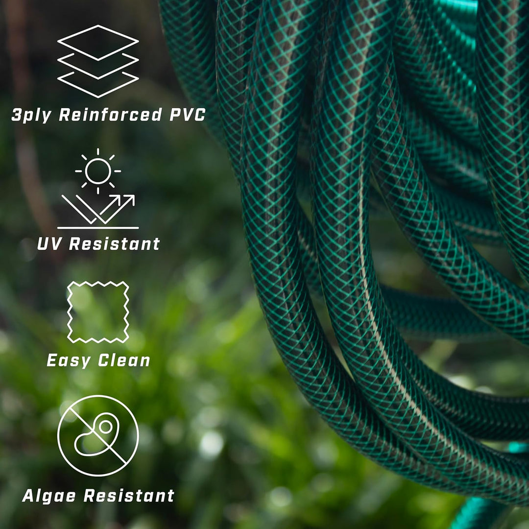 PVC Reinforced Hose 15m Fittings & Spray Gun 15 m Kit, 15 m Kit