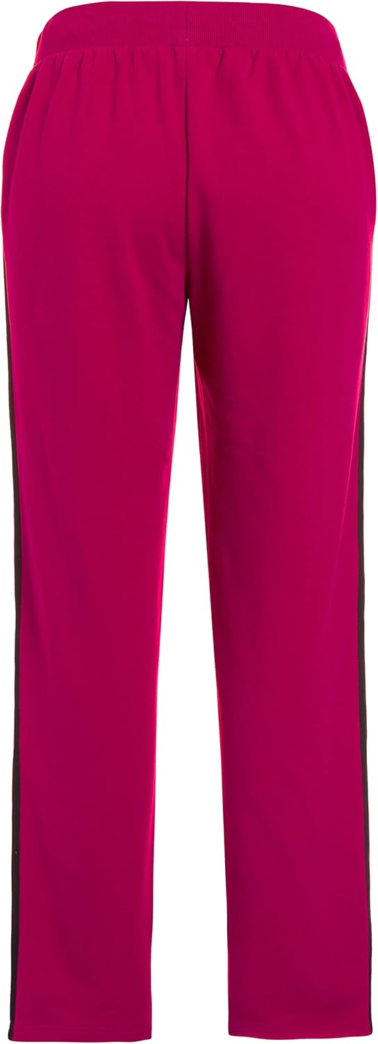 Ulla Popken Damen Jogginghose, Seitliche Streifen, Elastikbund Hose 36W / 32L Magnolienrot, 36W / 32
