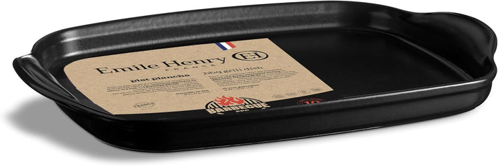 Emile Henry Limitierte Auflage, Grillschale, schwarzer Trüffel