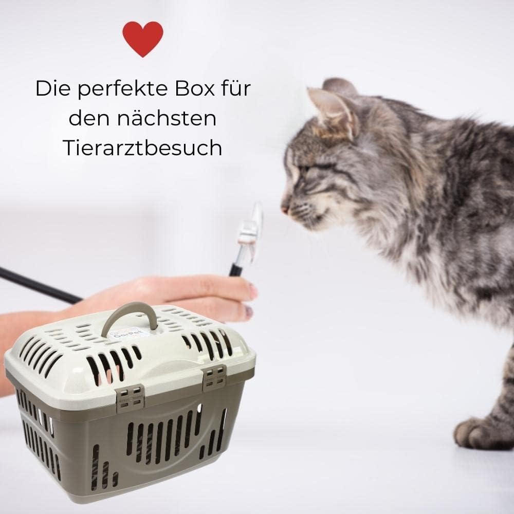 GarPet Transportbox Oben Öffnen Hunde Katzen Kleintier Transport Box Katzenbox Hundebox Open Top Str