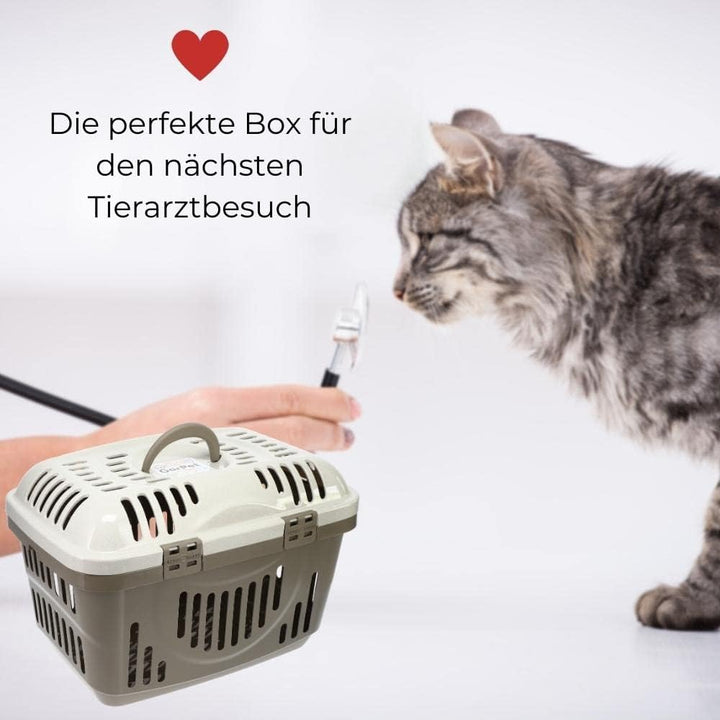 GarPet Transportbox Oben Öffnen Hunde Katzen Kleintier Transport Box Katzenbox Hundebox Open Top Str
