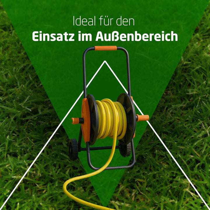 Amig - Schlauchwagen | für 1/2" Schläuche | max. 60m gerollt | mit Kurbel zum einfachen Aufrollen |