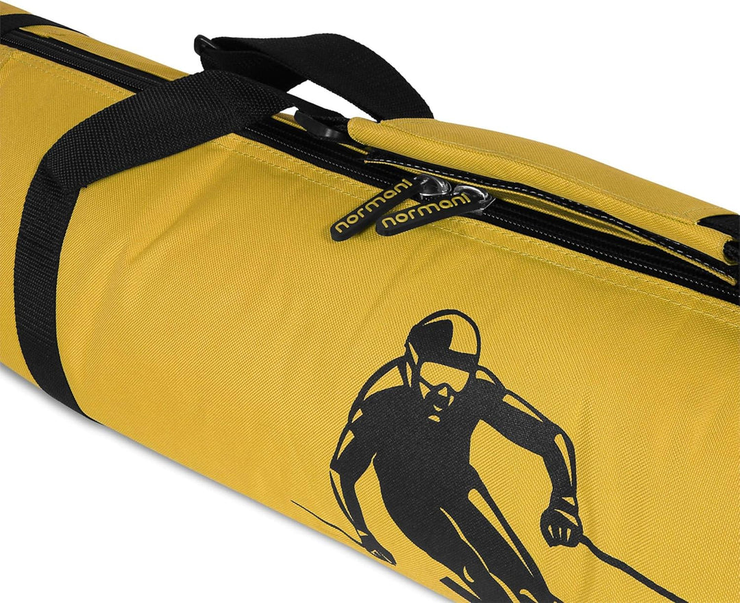 normani Skitasche Skisack in 170 cm und 200 cm Länge Gelb 200 cm, Gelb 200 cm