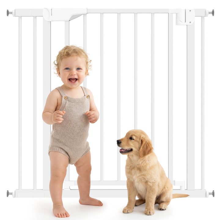PawHut Treppenschutzgitter Absperrgitter Hund Schutzgitter ohne Bohren 76-88 x 76 cm Türschutzgitter