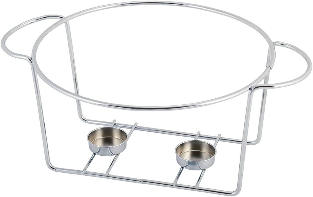 4BIG.fun 2,3 L Keramik Speisenwärmer Wärmebehälter Chafing-Dish Teelicht Warmhaltegerät Warmhaltebeh