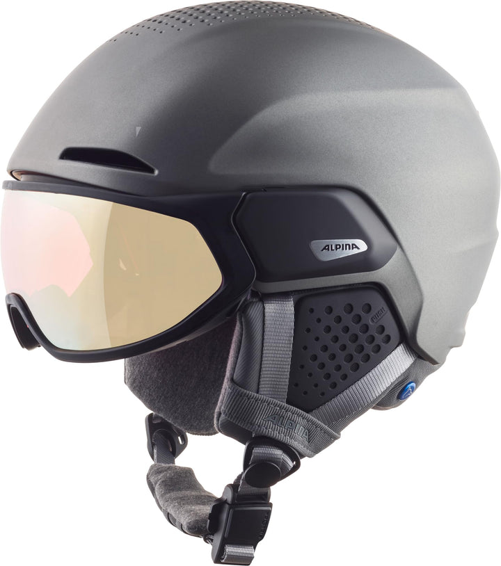 ALPINA Unisex - Erwachsene, ALTO QV Skihelm gunmetal matt 51-55 cm, gunmetal matt 51-55 cm