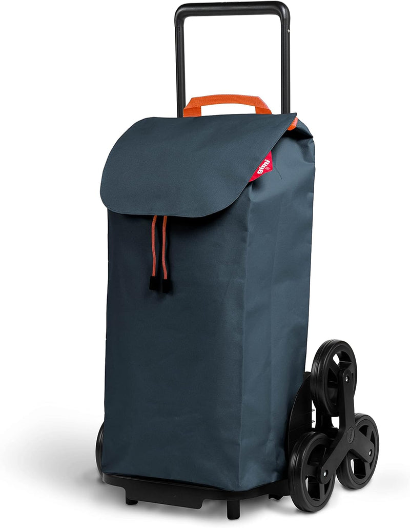 Gimi Tris Einkaufstrolley, wasserabweisende Tasche, 3-Rollen-System, Eco Verpackung, Fassungsvermöge