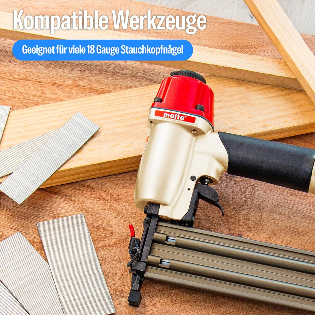 meite Verzinkte Nägel, 18 Gauge, 3,8 cm Beinlänge, 5000 Stück/Box, 1 grosse Packung, 1 grosse Packun