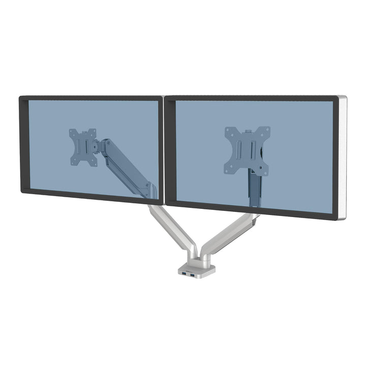 Fellowes Monitor Halterung 2 Monitore bis je 32 Zoll (81,28 cm), Platinum Series Monitor Arm mit Gas