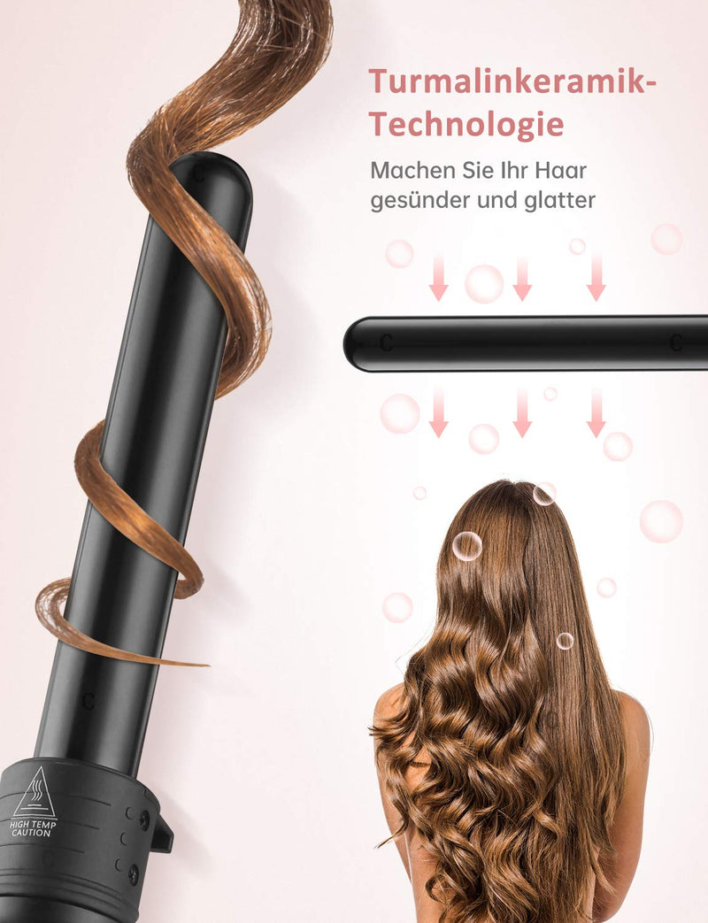 LOETAD Lockenstab Set 6 in 1 Curling Iron Multifunktions Austauschbare Keramikbeschichtung Lockenwic