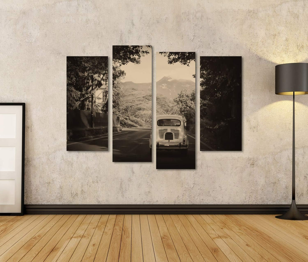 islandburner Bild auf Leinwand Old Fashioned Auto Retro Vintage Bilder Wandbilder Poster Leinwand 13