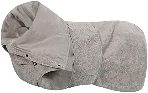 elropet Hundebademantel für kleine/mittlere/grosse Hunde XS - XL Bademantel BEIGE Microfaser SCHNELL