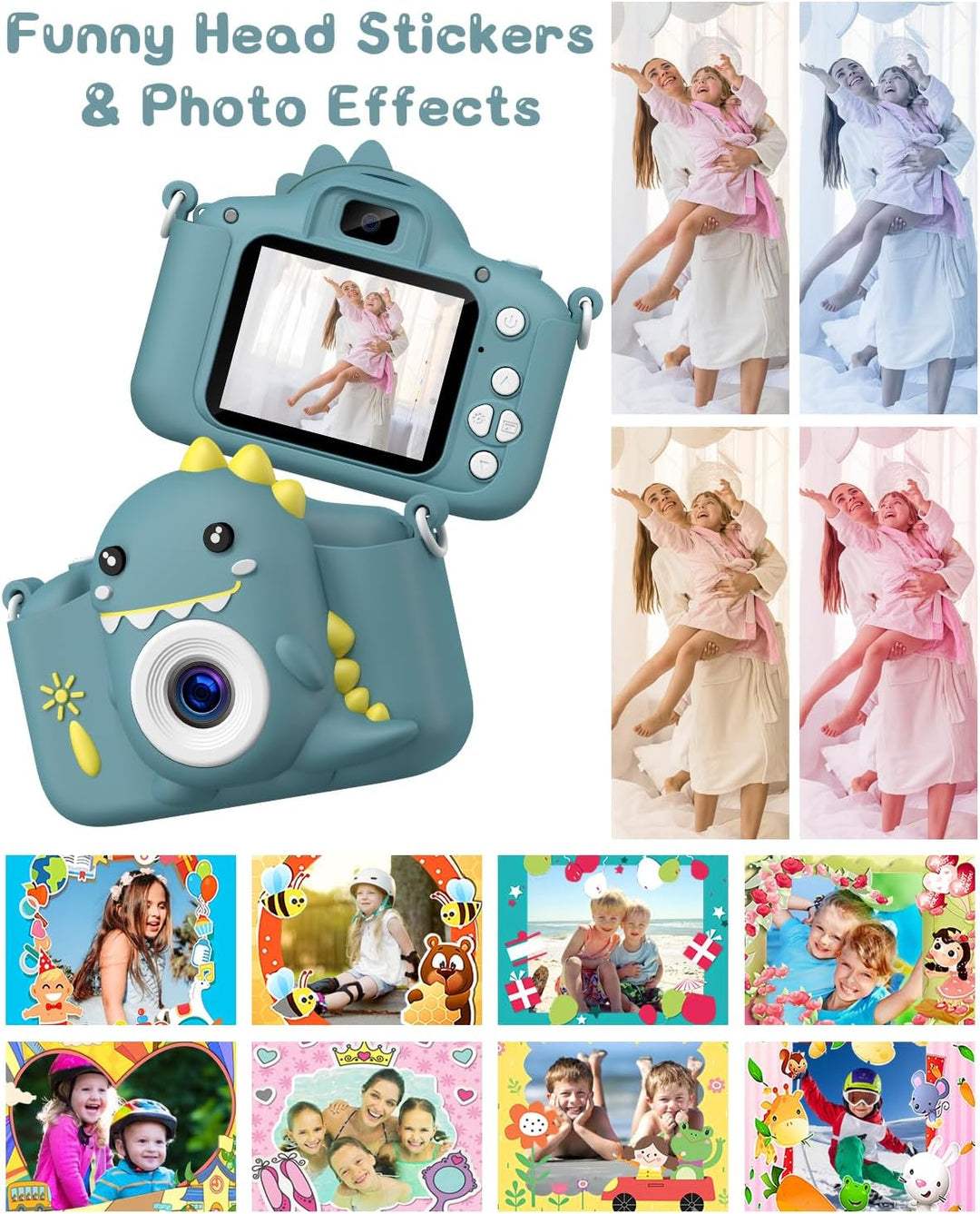 Kinderkamera, Gofunly Kinder Kamera 1080P 2,0-Zoll-Bildschirm Fotoapparat Kinder mit 32GB-Karte Self