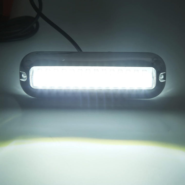 2 Stück Boots-Unterwasser LED Leuchten,Bootsnavigationslicht,1500LM 42 LED Wasserdicht Boot Licht LE