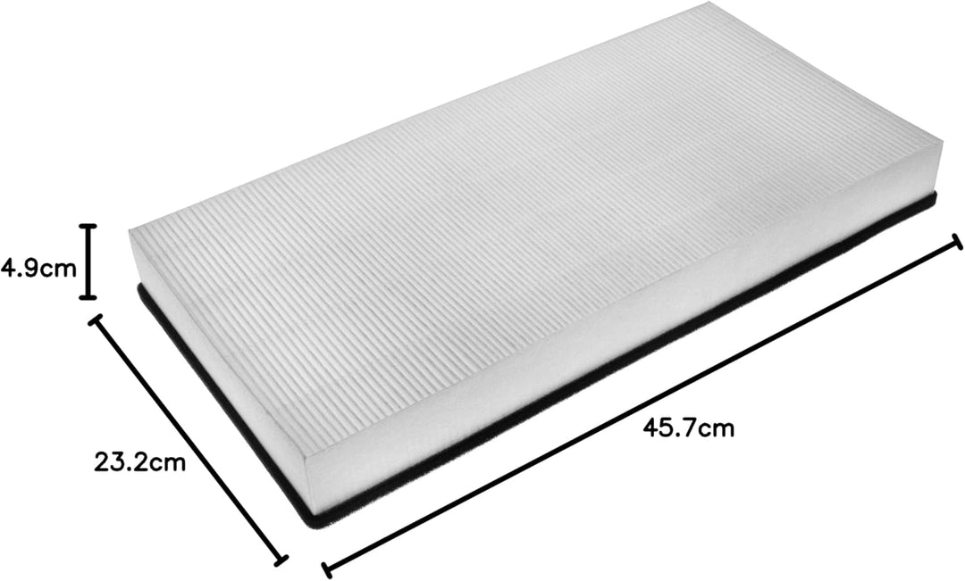 vhbw Pollenfilter Ersatz für Helios 00042 für Lüftungsgerät - Luftfilter F7, Schwarz, Weiss