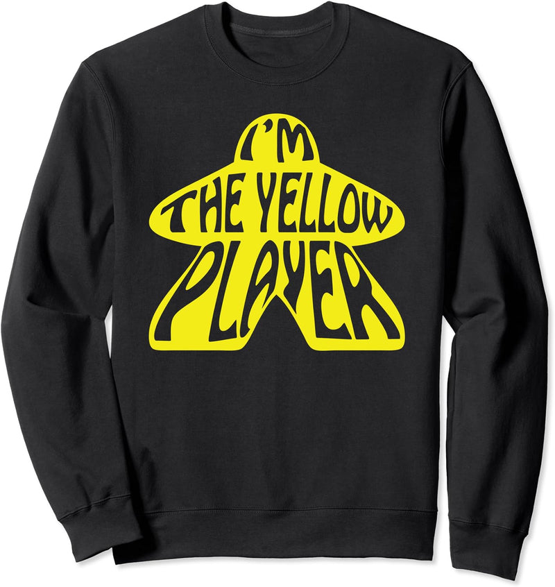 Ich bin der gelbe Spieler Meeple Brettspieler Tabletop Sweatshirt