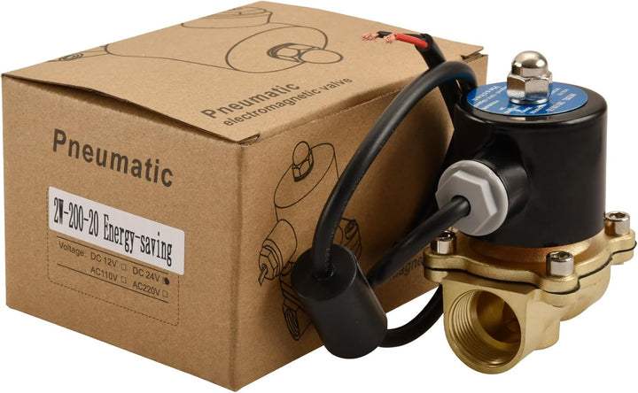 Heschen Messing Elektrisches Magnetventil, 2W-200-20J, PT3/4'', DC24V, Direct Action Wasser Air, Nor