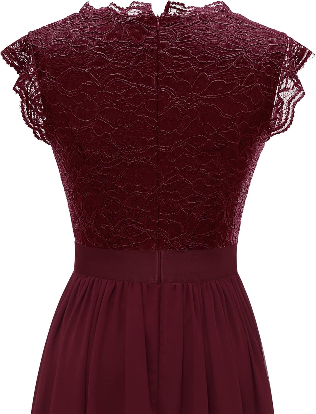 Dressystar Damen Ballkleid Maxi Lang Abendkleider Elegant für Hochzeit Spitzen Cocktailkeid, XXL Ban