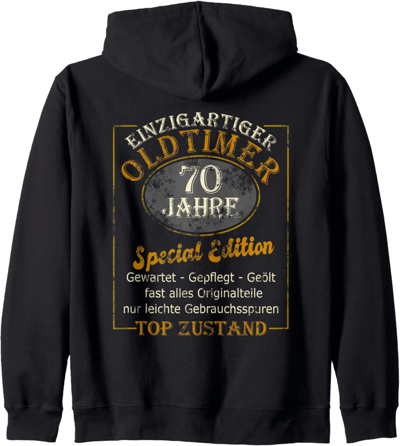 70 Jahre Geburtstag Mann Männer Einzigartiger Oldtimer 70er Kapuzenjacke