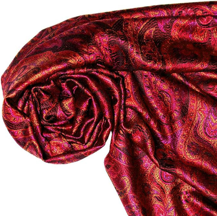 Lorenzo Cana Pashmina Damen Schal Schaltuch jacquard gewebt 100% Seide 70 cm x 190 cm Paisleymuster