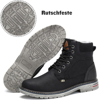 Mishansha Warme Gefüttert Winterschuhe Herren Damen Wasserabweisend Winterstiefel Wanderschuhe Gr.36
