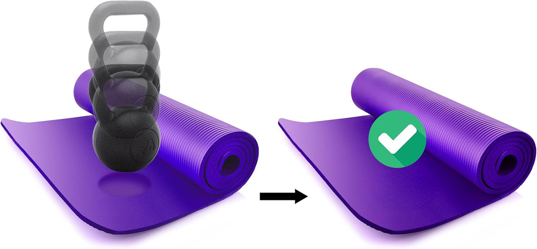 FIZYO Yogamatte 183x61x1 cm – Rutschfeste Fitness- &amp; Trainingsmatte aus NBR-Schaum – Gymnastikmatte