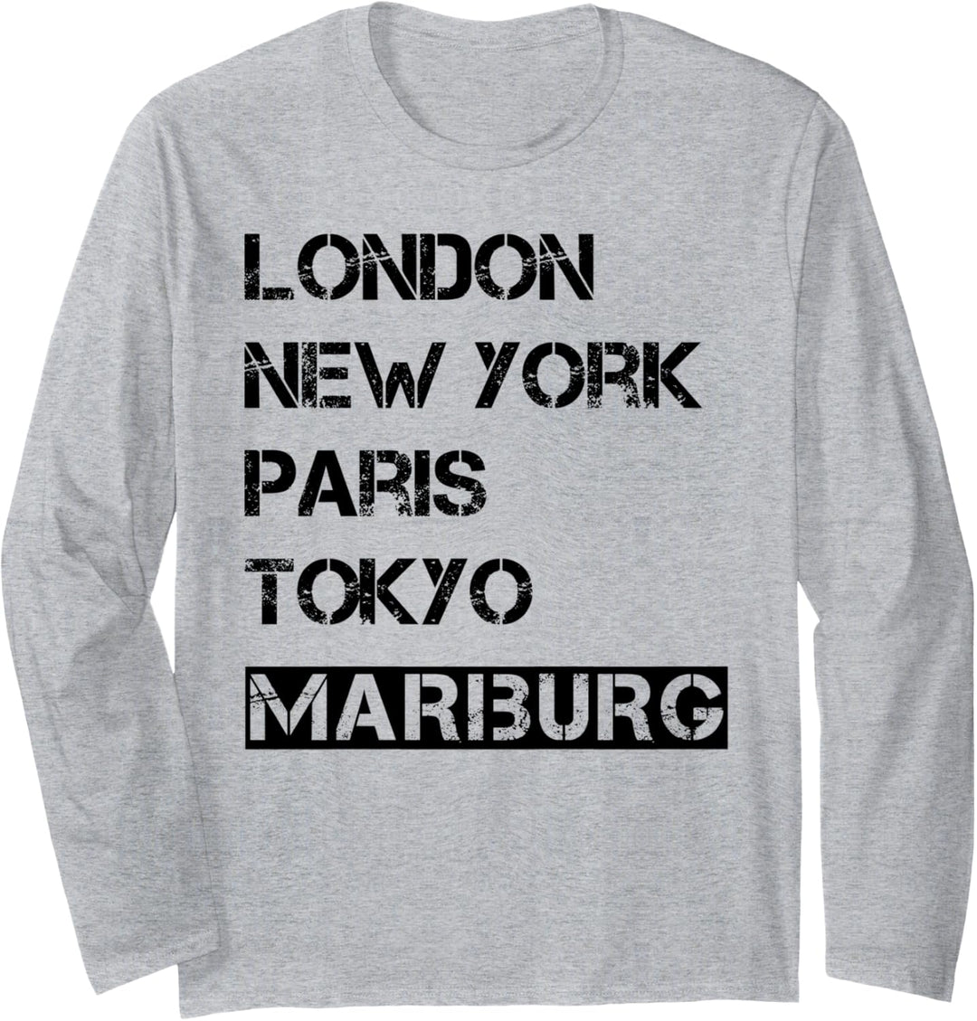 Meine Stadt! Geburtsort & Heimatliebe Marburg Langarmshirt