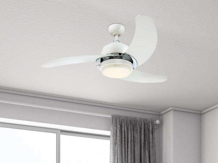 73040 Simone, moderner 122 cm LED-Deckenventilator mit Beleuchtung von Westinghouse Lighting, Ausfüh