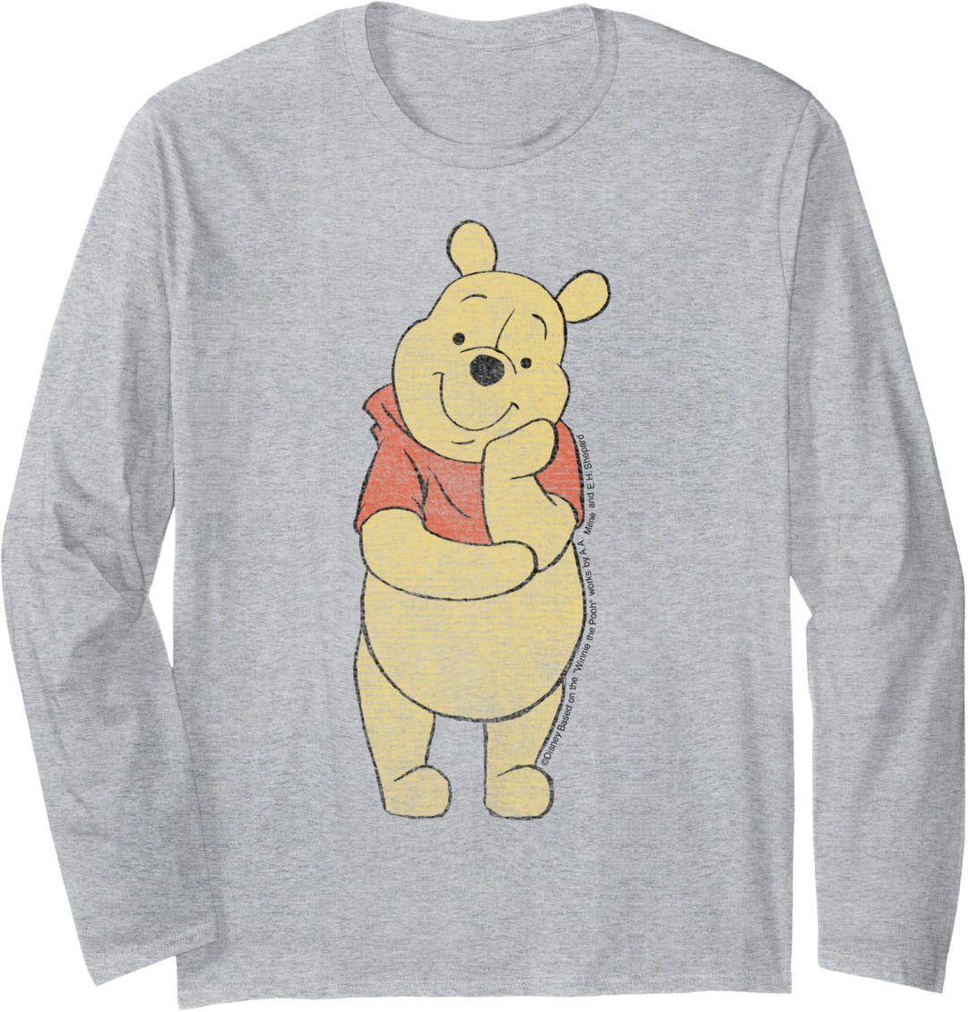 Disney Winnie The Pooh Simple Pooh Portrait Langarmshirt