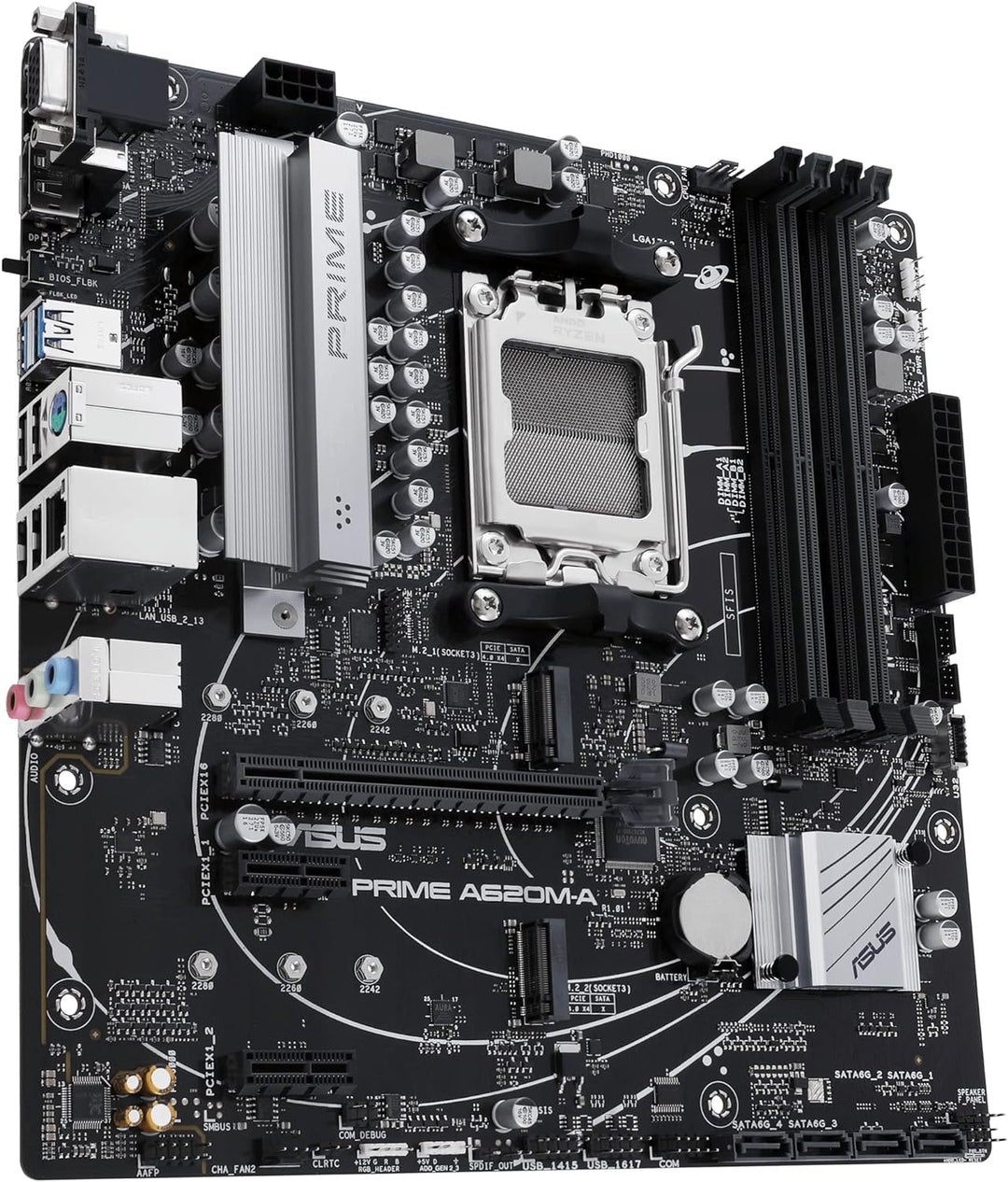 ASUS Prime A620M-A-CSM Mainboard Sockel AMD A620 (Ryzen 7000, micro-ATX, DDR5 Speicher, PCIe 4.0, BI