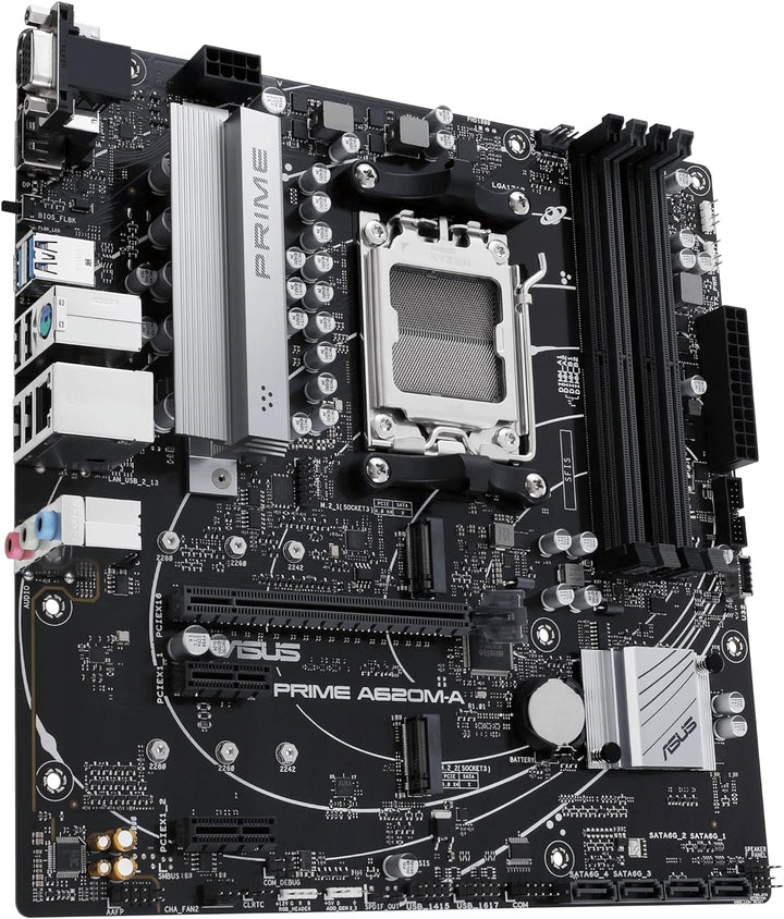 ASUS Prime A620M-A-CSM Mainboard Sockel AMD A620 (Ryzen 7000, micro-ATX, DDR5 Speicher, PCIe 4.0, BI