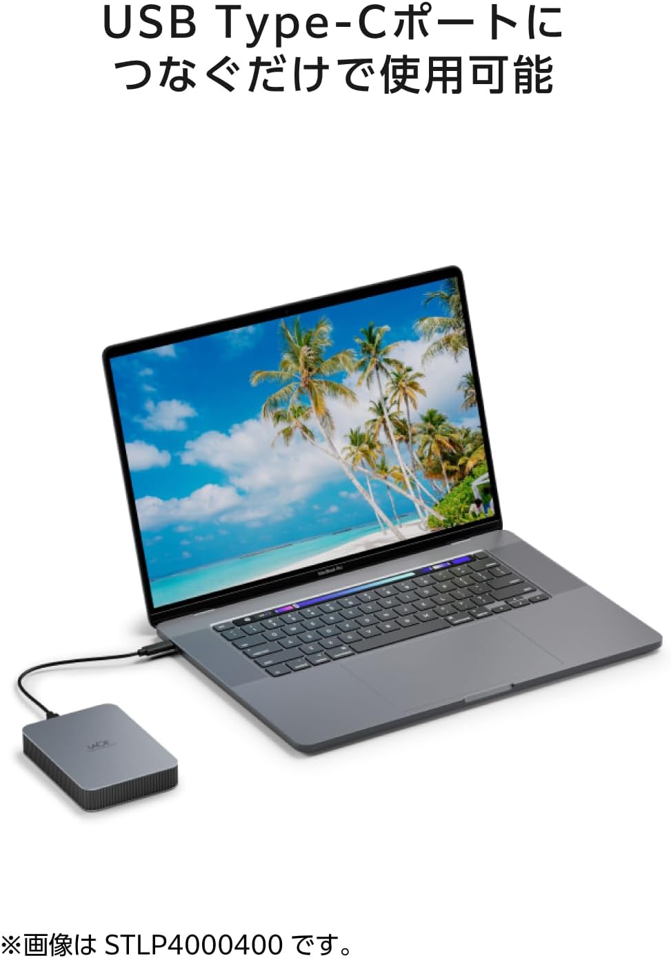 LaCie MOBILE DRIVE Secure 4TB tragbare externe Festplatte, 2.5 Zoll, Mac & PC, space grey, inkl. 2 J