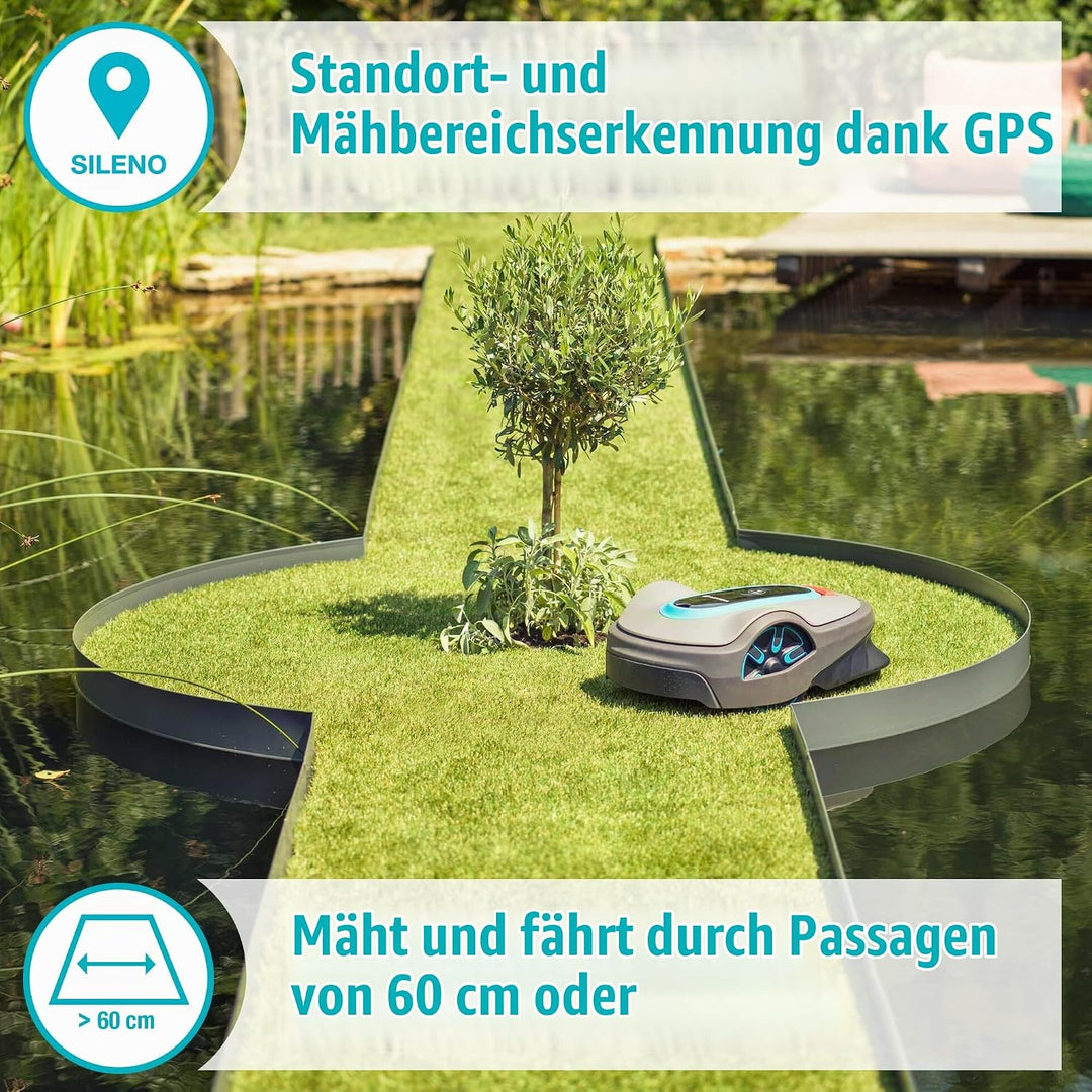 Gardena Mähroboter SILENO City 600 qm SE-Version 600m2 SE Bluetooth, 600m2 SE Bluetooth