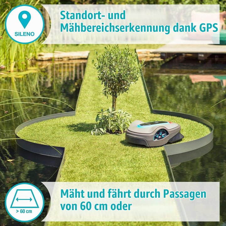 Gardena Mähroboter SILENO City 600 qm SE-Version 600m2 SE Bluetooth, 600m2 SE Bluetooth