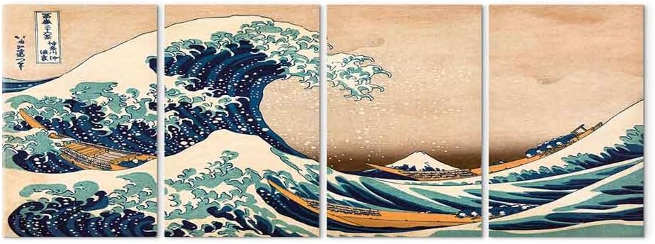 murando - Akustikbild die grosse Welle vor Kanagawa 160x60 cm Bilder Akustikschaum Hochleistungsscha