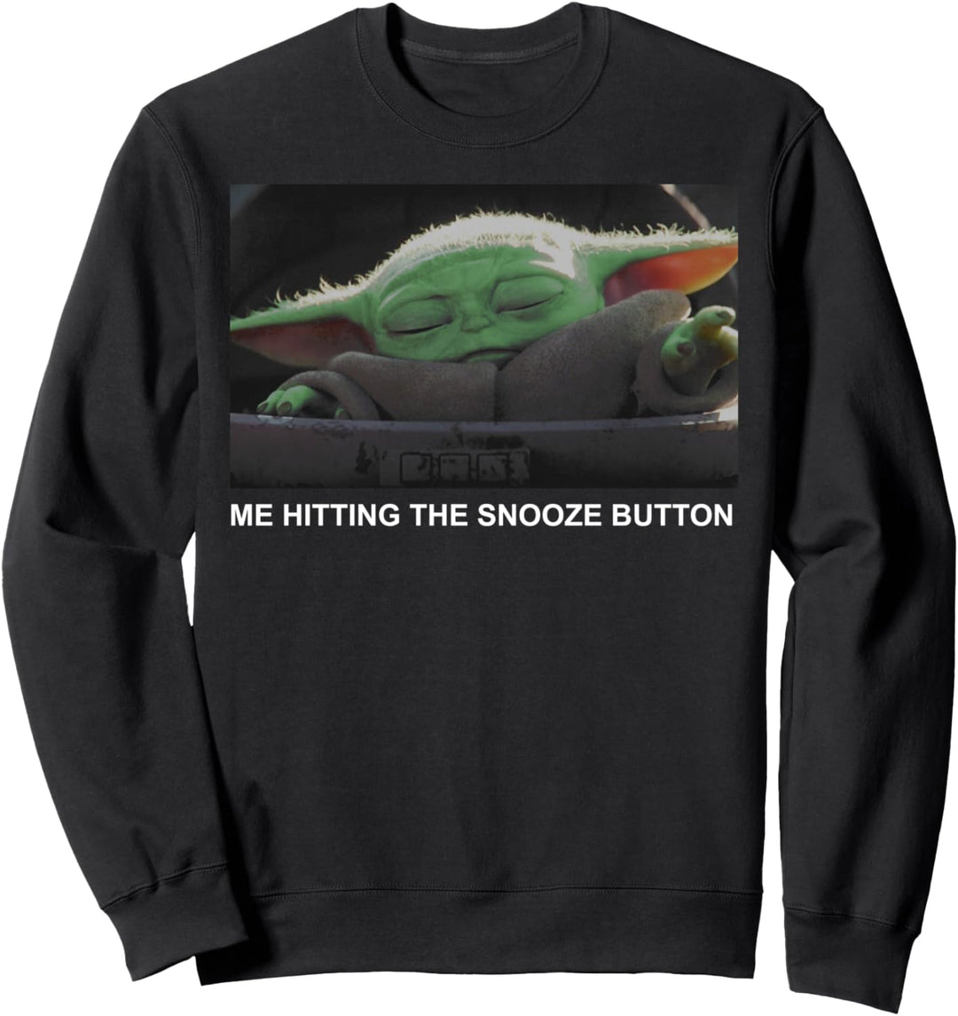 Star Wars Mandalorian The Child Dark Snooze Button Sweatshirt