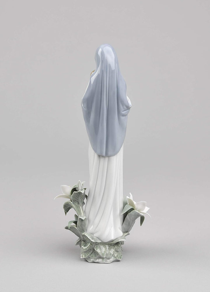 LLADRÓ Figur Madonna Der Blumen. Jungfrau Maria. Porzellan.